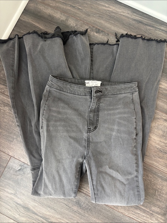 Free People Denim - Light Grey Flare Jeans